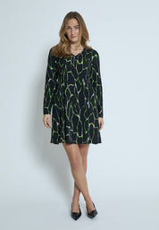 Peppercorn PCParker Odette Short Dress Kjoler 3186P Foliage Green Print
