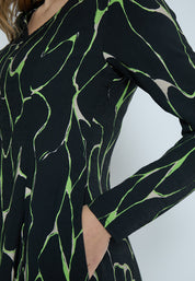 Peppercorn PCParker Odette Short Dress Kjoler 3186P Foliage Green Print