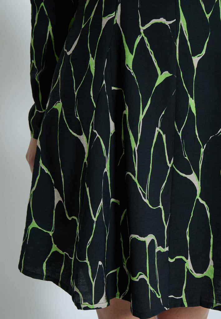 Peppercorn PCParker Odette Short Dress Kjoler 3186P Foliage Green Print