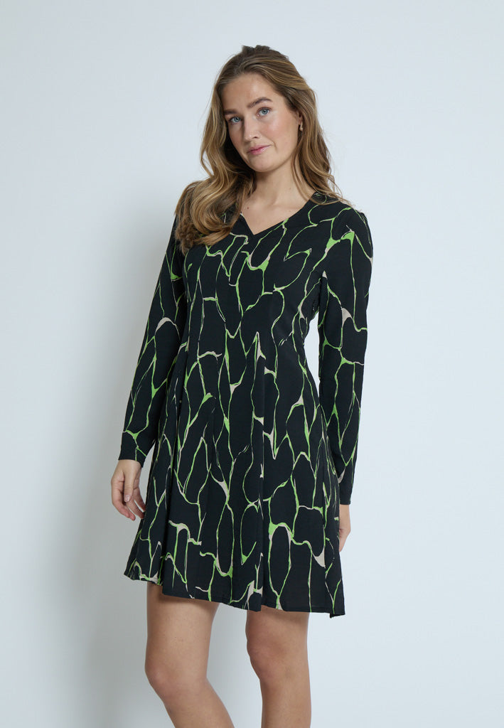 Peppercorn PCParker Odette Short Dress Kjoler 3186P Foliage Green Print
