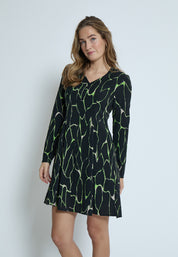 Peppercorn PCParker Odette Short Dress Kjoler 3186P Foliage Green Print