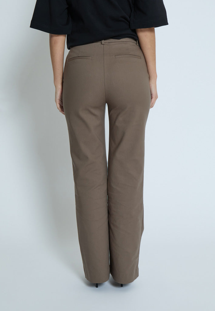 Peppercorn PCPernille Flared Bukser Bukser 5998 Canteen Brown