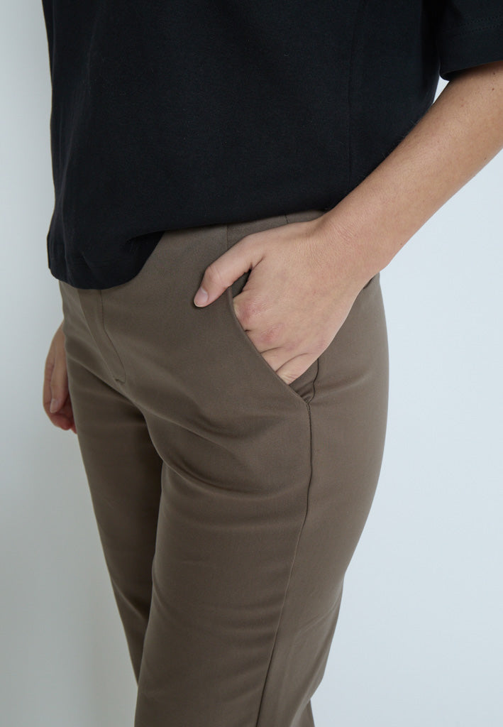 Peppercorn PCPernille Flared Bukser Bukser 5998 Canteen Brown