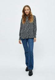 Peppercorn PCPhilippa Long Sleeve Shirt Skjorter 2326P Gray Violet Print