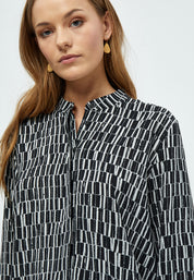 Peppercorn PCPhilippa Long Sleeve Shirt Skjorter 2326P Gray Violet Print
