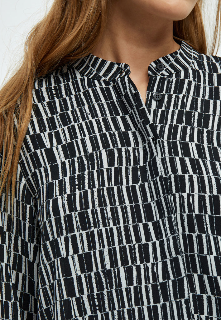 Peppercorn PCPhilippa Long Sleeve Shirt Skjorter 2326P Gray Violet Print