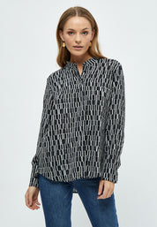 Peppercorn PCPhilippa Long Sleeve Shirt Skjorter 2326P Gray Violet Print