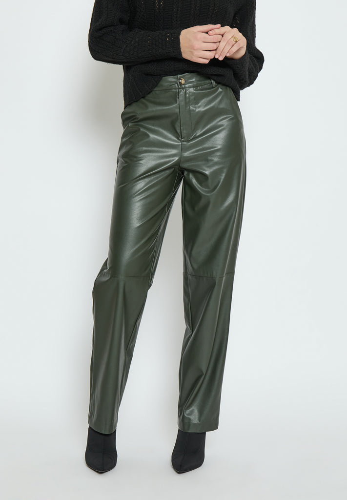 Peppercorn PCPia Flared Pant Bukser 1990 Deep Depths Green