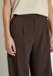 Peppercorn PCPrim Wide Leg Pant Bukser 5075 Chicory Coffee