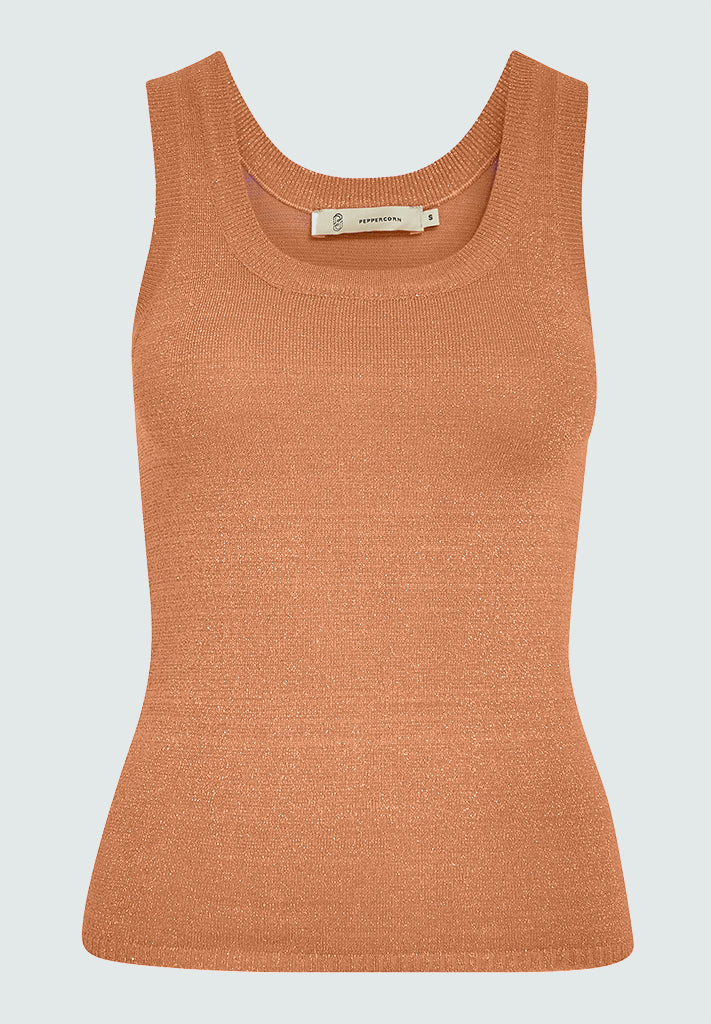 Peppercorn PCRemi Tank Top Toppe 4142 Toasted Nut Orange