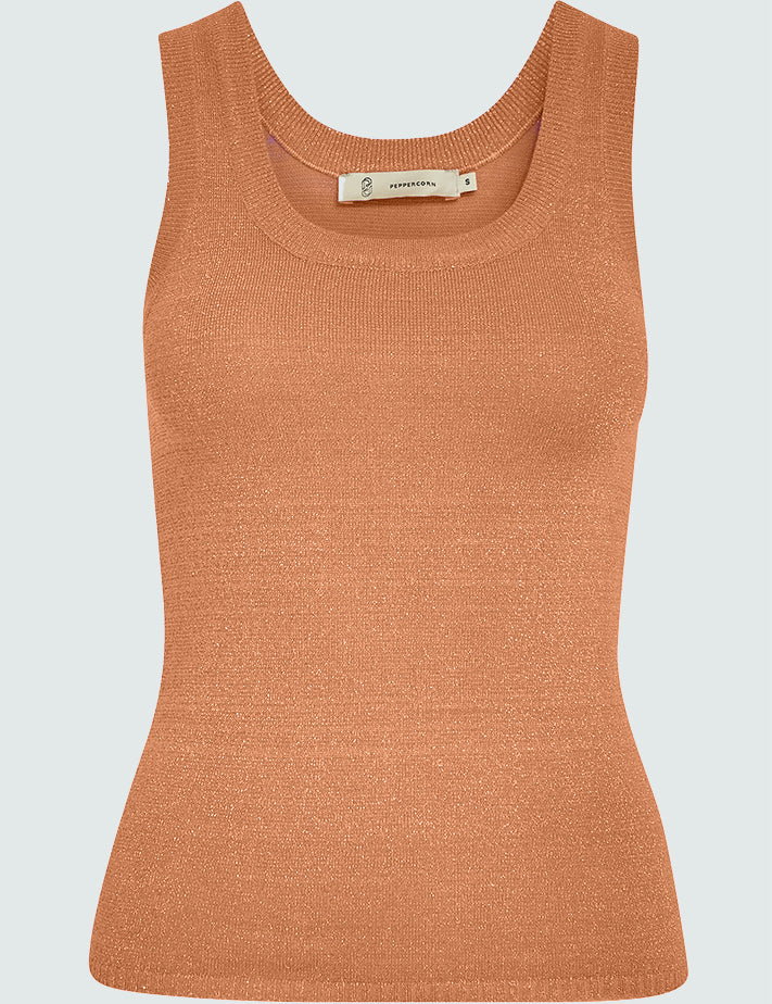 Peppercorn PCRemi Tank Top Toppe 4142 Toasted Nut Orange