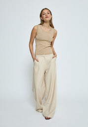 Peppercorn PCRemi Tank Top Toppe 4363MET Safari Sand Metallic