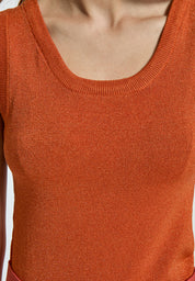 Peppercorn PCRemi Tank Top Toppe 6308MET Mecca Orange Metallic