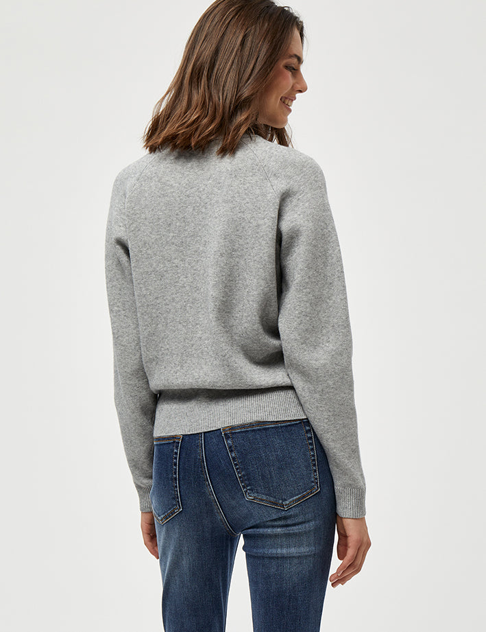 Peppercorn PCRosalia Pullover Pullover 8242 LIGHT GREY MEL.