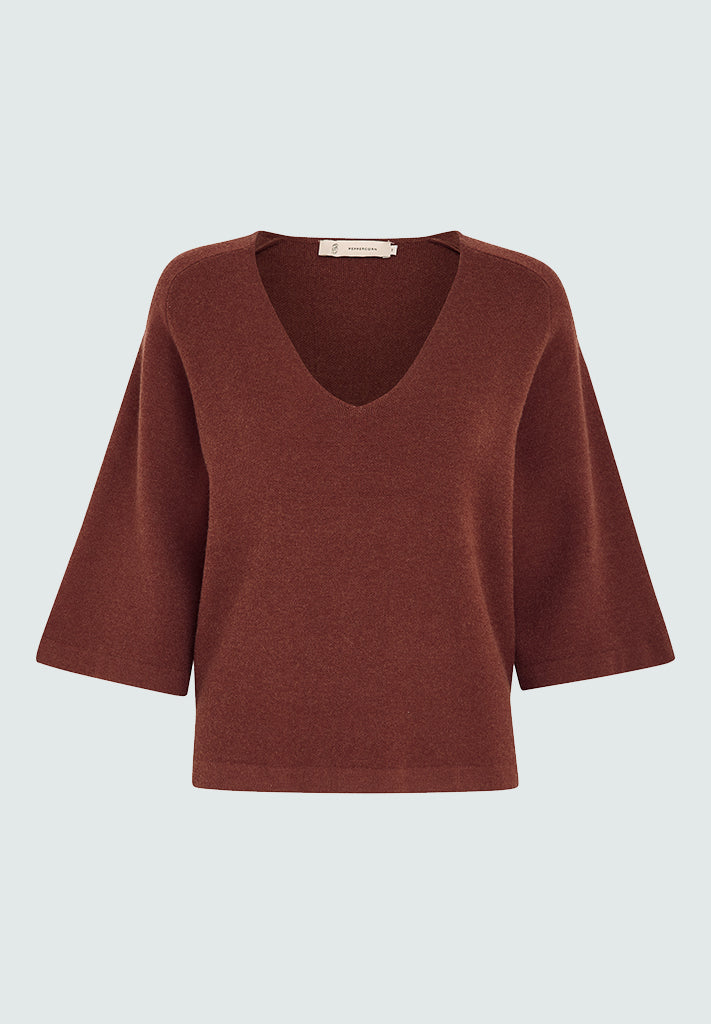 Peppercorn PCRosalia Strik Pullover Pullover 4009 Andorra Red