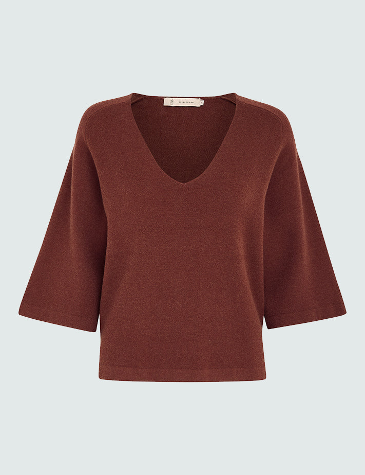 Peppercorn PCRosalia Strik Pullover Pullover 4009 Andorra Red