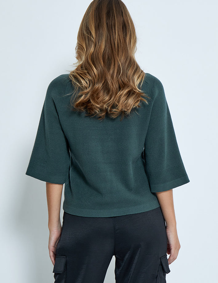 Peppercorn PCRosalia Strik Pullover Pullover 4112 Jungle Green