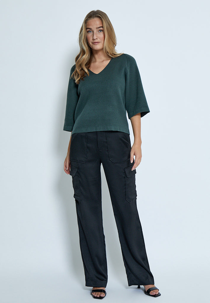 Peppercorn PCRosalia Strik Pullover Pullover 4112 Jungle Green