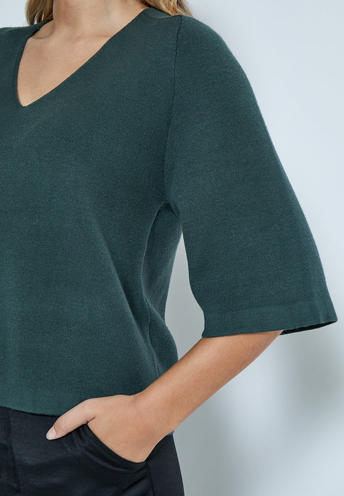Peppercorn PCRosalia Strik Pullover Pullover 4112 Jungle Green