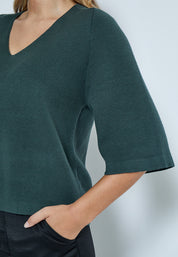 Peppercorn PCRosalia Strik Pullover Pullover 4112 Jungle Green