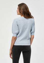 Peppercorn PCRosalia Strik T-Shirt T-Shirt 1025 Skyblue