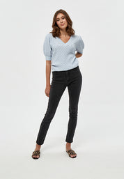 Peppercorn PCRosalia Strik T-Shirt T-Shirt 1025 Skyblue