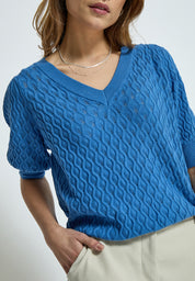 Peppercorn PCRosalia Strik T-Shirt T-Shirt 2993 Marina Blue