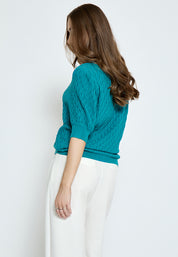 Peppercorn PCRosalia Strik T-Shirt T-Shirt 3057 Biscay Bay
