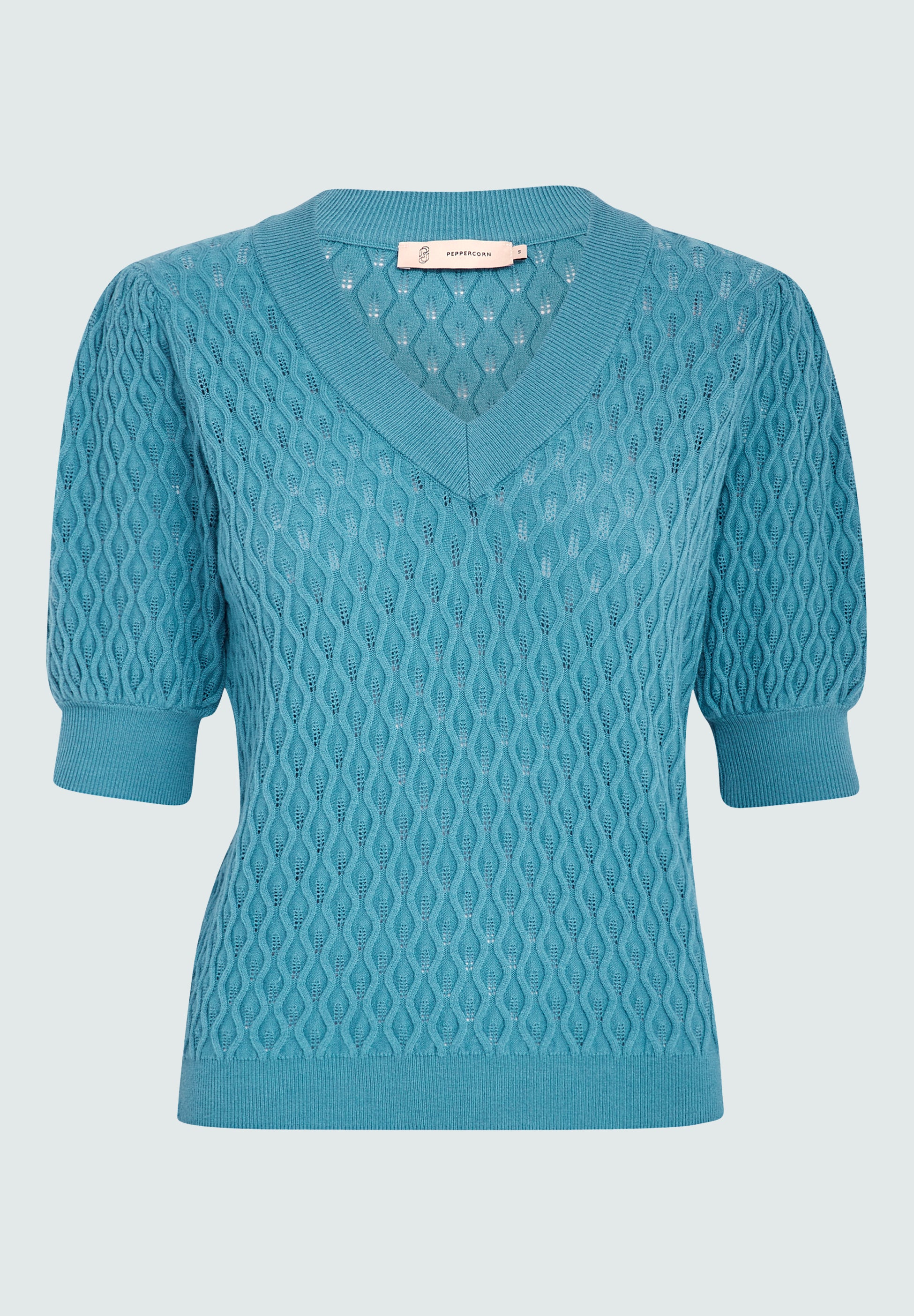 Peppercorn PCRosalia Strik T-Shirt T-Shirt 3057 Biscay Bay