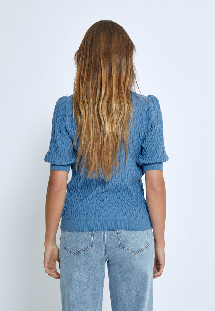Peppercorn PCRosalia Strik T-Shirt T-Shirt 520 Allure Blue
