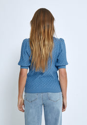 Peppercorn PCRosalia Strik T-Shirt T-Shirt 520 Allure Blue