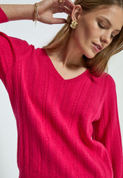 Peppercorn PCRosalia V Pullover Pullover 4039 Virtual Pink