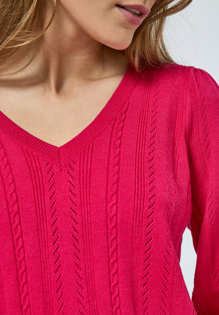 Peppercorn PCRosalia V Pullover Pullover 4039 Virtual Pink