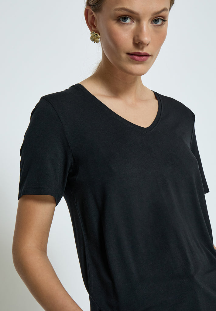 Peppercorn PCSamantha V T-Shirt T-Shirt Sort