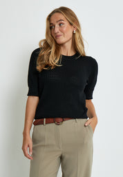Peppercorn PCTala Puff Pullover Pullover Sort