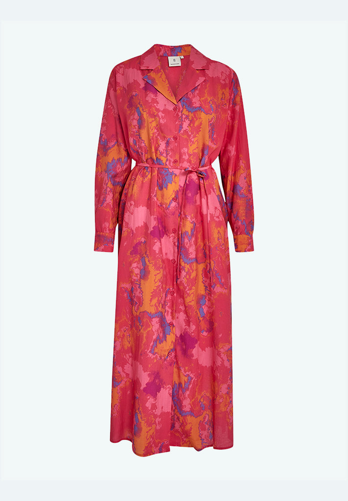Peppercorn PCTalum Skjortekjole Kjoler 4039P Virtual Pink Print