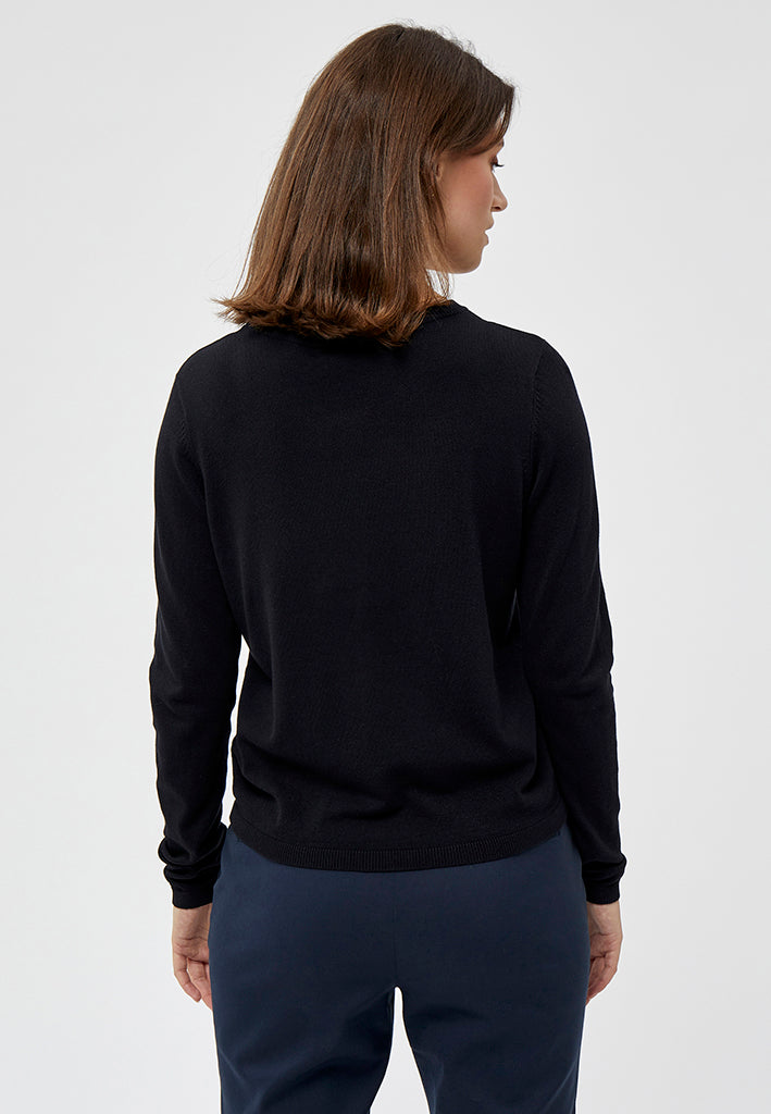 Peppercorn PCTana Knit Cardigan Cardigans Sort