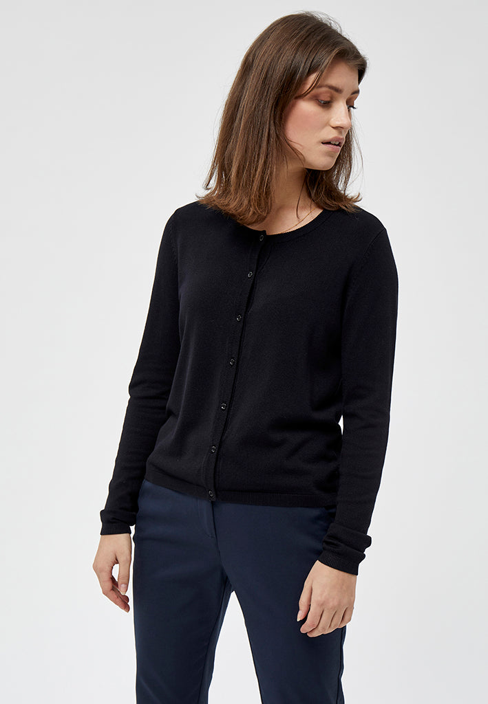 Peppercorn PCTana Knit Cardigan Cardigans Sort