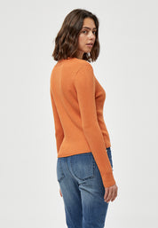 Peppercorn PCTana Rib Pullover Pullover 6675 Peach Caramel