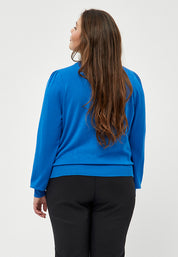Peppercorn PCTana Strik Curve Pullover 1537 DAPHNE BLUE