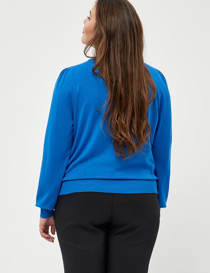 Peppercorn PCTana Strik Curve Pullover 1537 DAPHNE BLUE