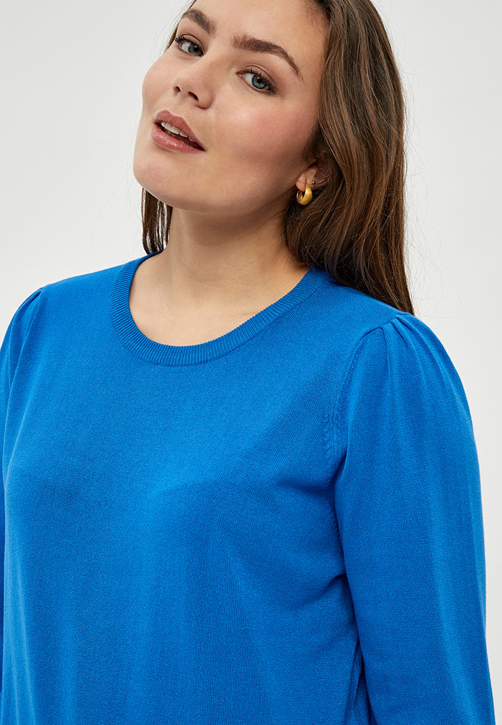 Peppercorn PCTana Strik Curve Pullover 1537 DAPHNE BLUE