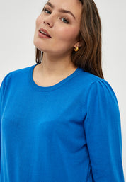 Peppercorn PCTana Strik Curve Pullover 1537 DAPHNE BLUE