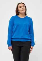 Peppercorn PCTana Strik Curve Pullover 1537 DAPHNE BLUE