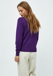 Peppercorn PCTana Strik Pullover Pullover 1632 Imperial Purple