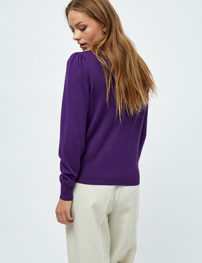 Peppercorn PCTana Strik Pullover Pullover 1632 Imperial Purple