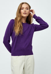 Peppercorn PCTana Strik Pullover Pullover 1632 Imperial Purple