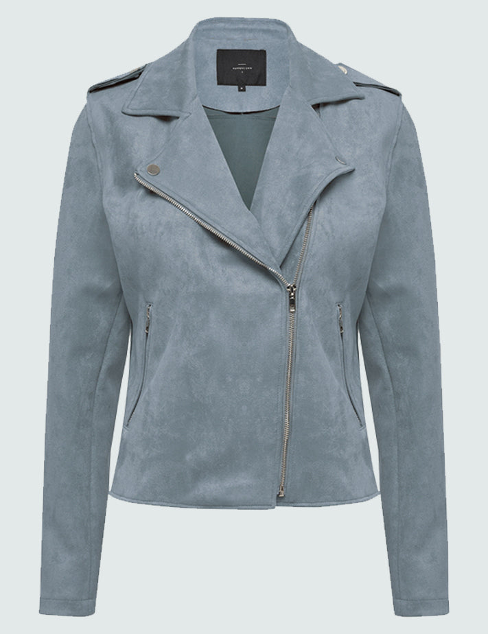 Peppercorn PCTania Bikerjakke Jakker 2284 Skyway Blue