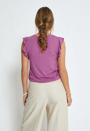 Peppercorn PCTemperence Flæse Jersey Bluse T-Shirt 7002 Rosebud Pink