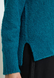 Peppercorn Pearl V-Neck Long Sleeve Knit Pullover Curve Pullover 2114 Ocean Depths